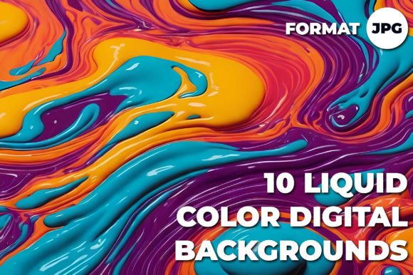 10 Liquid Color Digital Backgrounds: A Creative Refresh