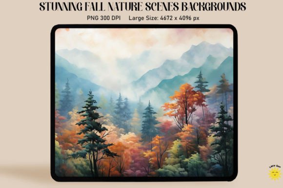 Capture Autumn's Majesty: Mountain Fall Tree Backgrounds