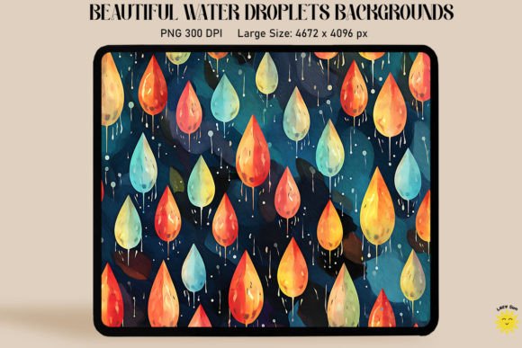 Colorful Raindrops Painting Backgrounds: A Splash of Creative Energy