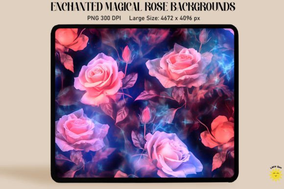 Dreamy Roses Pattern Backgrounds: Enchanted Visuals for Modern Design