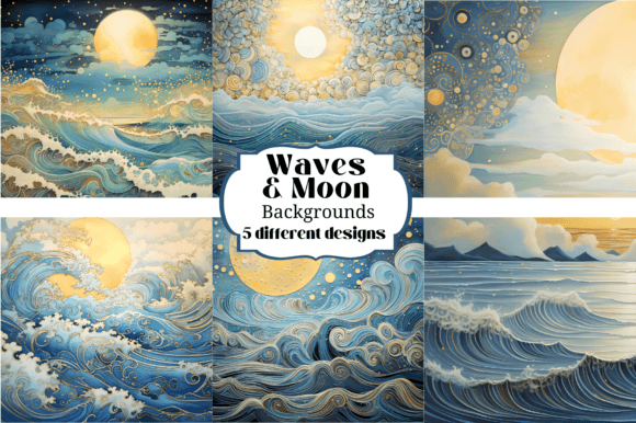 Dreamy Waves & Moon Backgrounds: A Designer's Guide