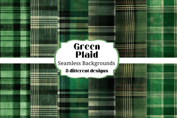 Embracing Nature's Palette: Green Plaid Rustic Seamless Backgrounds