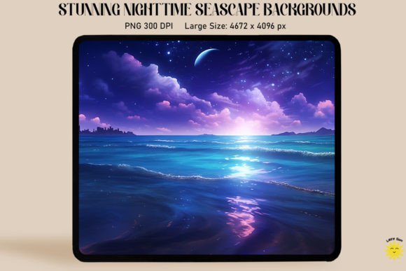Explore the Allure of Dreamy Night Sea Backgrounds