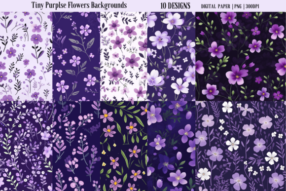Exploring the Charm of Tiny Purplse Flowers Backgrounds