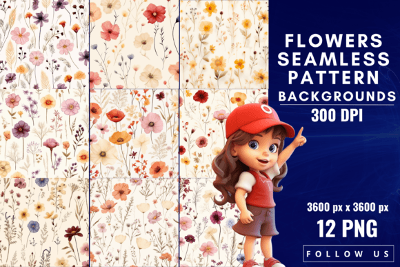 Flowers Seamless Pattern Backgrounds: Elevate Your Design