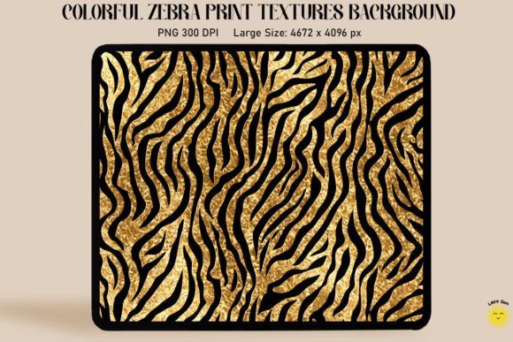 Glitter Gold Zebra Print Backgrounds: Bold Patterns for Modern Design