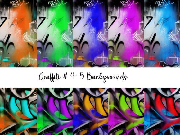 Graffiti Backgrounds # 4: Urban Energy for Your Creative Canvas