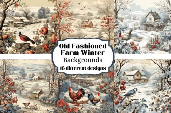 Old Fashioned Farm Winter Backgrounds: Your Secret to Cozy Design