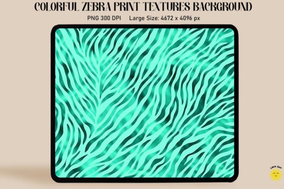 Revitalizing Visuals with Pastel Green Zebra Print Backgrounds
