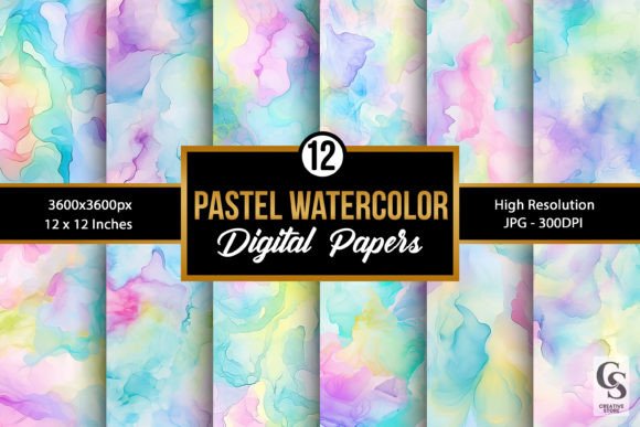 Soft and Versatile: The Power of Pastel Watercolor Backgrounds