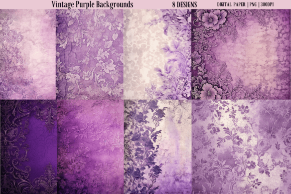 Timeless Charm: Using Vintage Purple Backgrounds in Your Projects