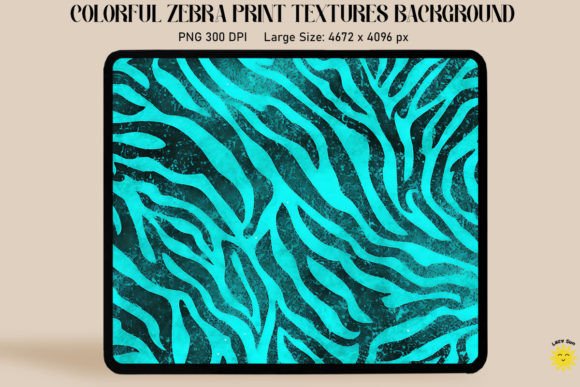 Turquoise Zebra Print Backgrounds: A Vibrant Design Asset