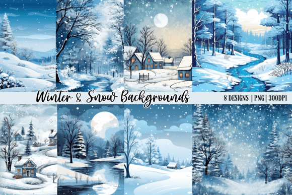 Winter & Snow Backgrounds: A Digital Designer's Frosty Toolkit